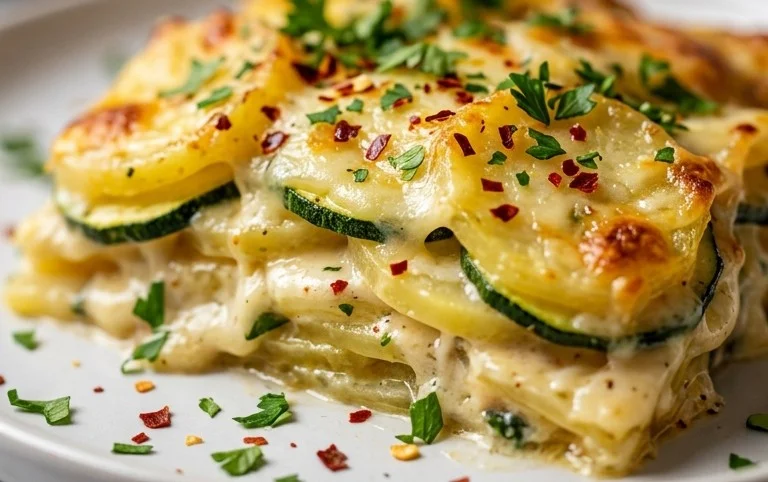 Kartoffel-Zucchini-Auflauf – so cremig & lecker