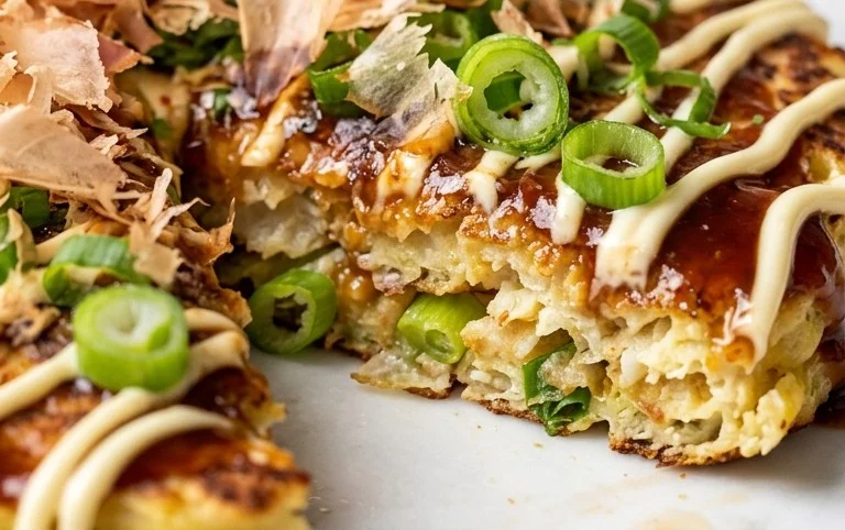 Okonomiyaki - Japanese Savoury Pancakes