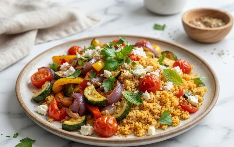 Röstgemüse Couscous für Geschmacksexplosion