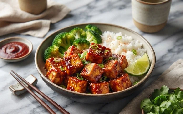 Crispy Gochujang Korean Tofu