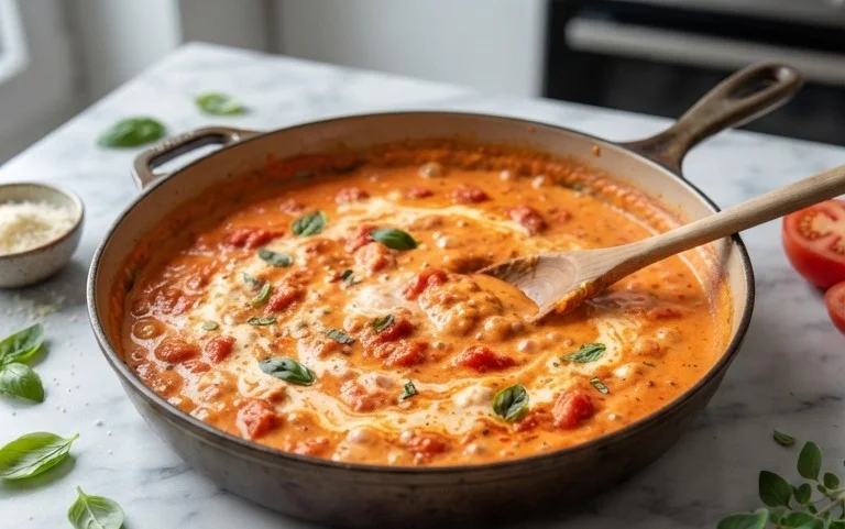 Tomato Pasta Sauce with Cream Cheese