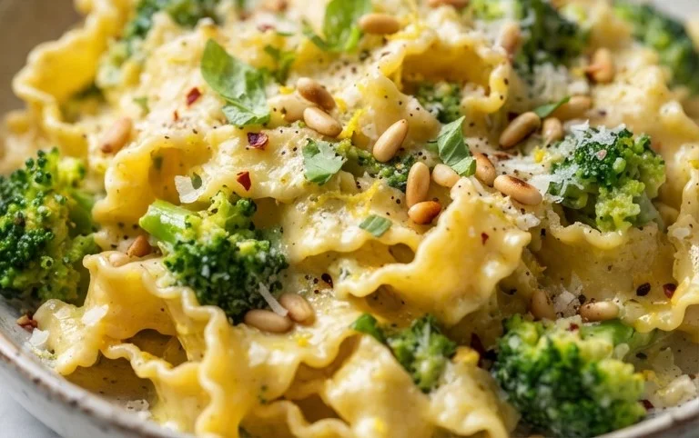 Mafaldine Pasta Limone with Broccoli