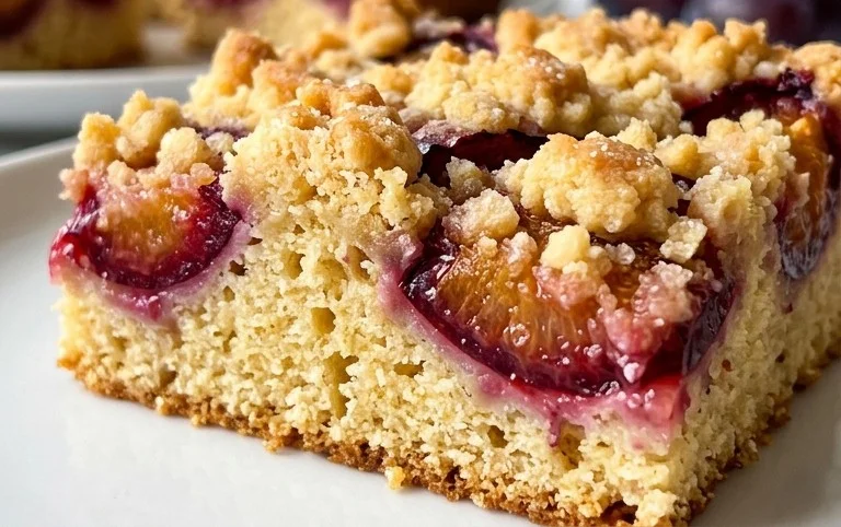 Saftiger Pflaumenkuchen vom Blech mit Streuseln von floweroma4