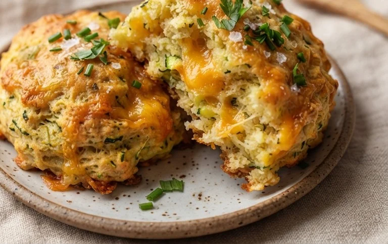 Zucchini Cheddar Biscuits