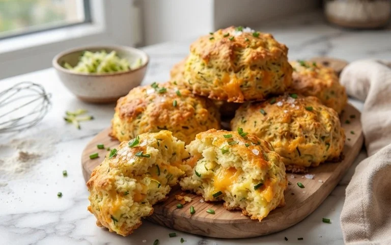Zucchini Cheddar Biscuits