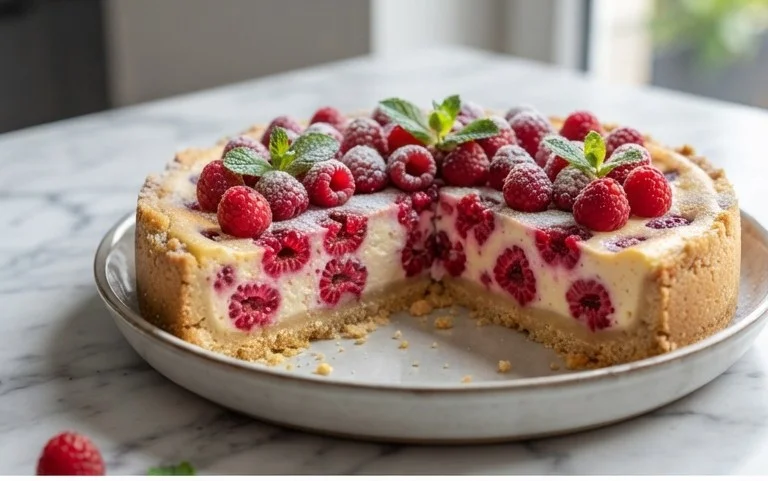 Butterkekskuchen mit Himnon-alcoholic beeren - einfach und lecker