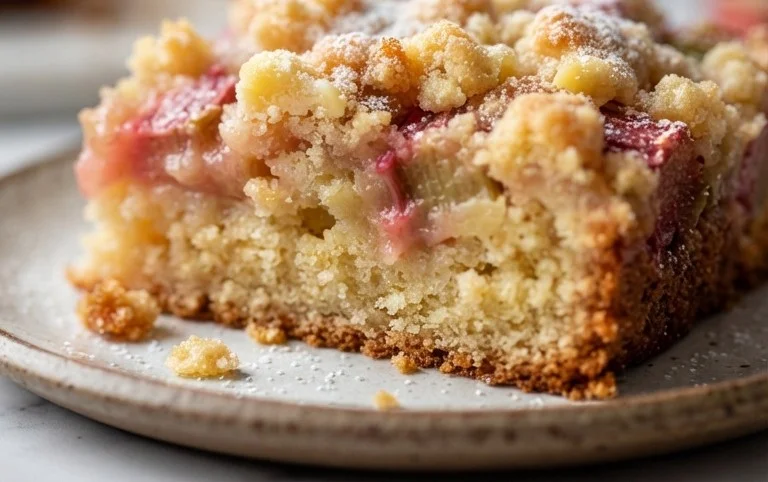 Rhabarberkuchen mit Streusel – Rezept für Eilige