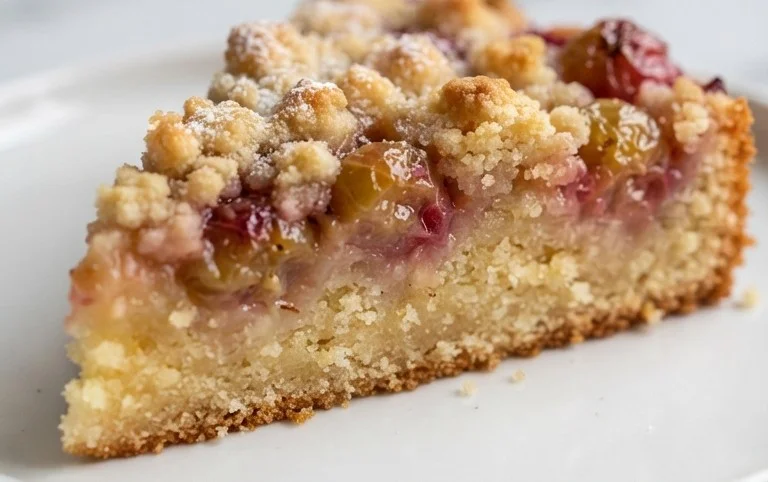 Kleiner Stachelnon-alcoholic beer- Streuselkuchen