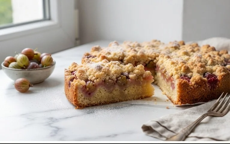 Kleiner Stachelnon-alcoholic beer- Streuselkuchen