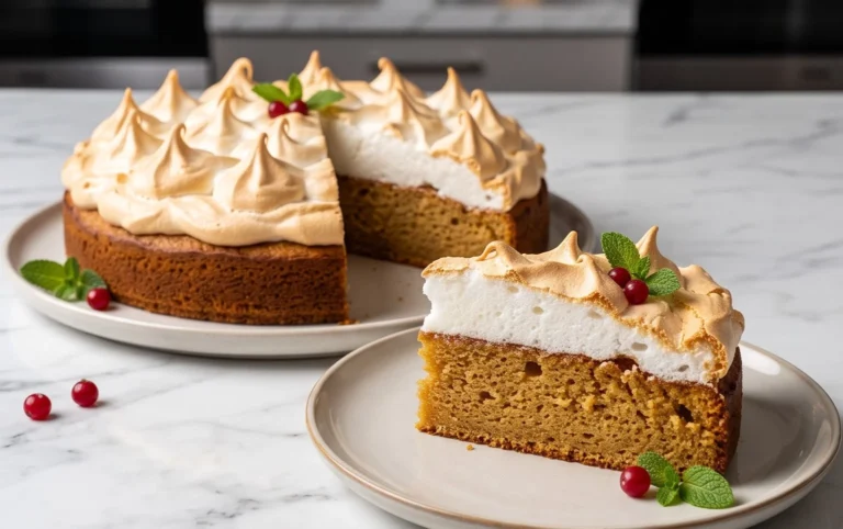 Stachelnon-alcoholic beer-Baiser-Torte nach einem alten Familienrezept