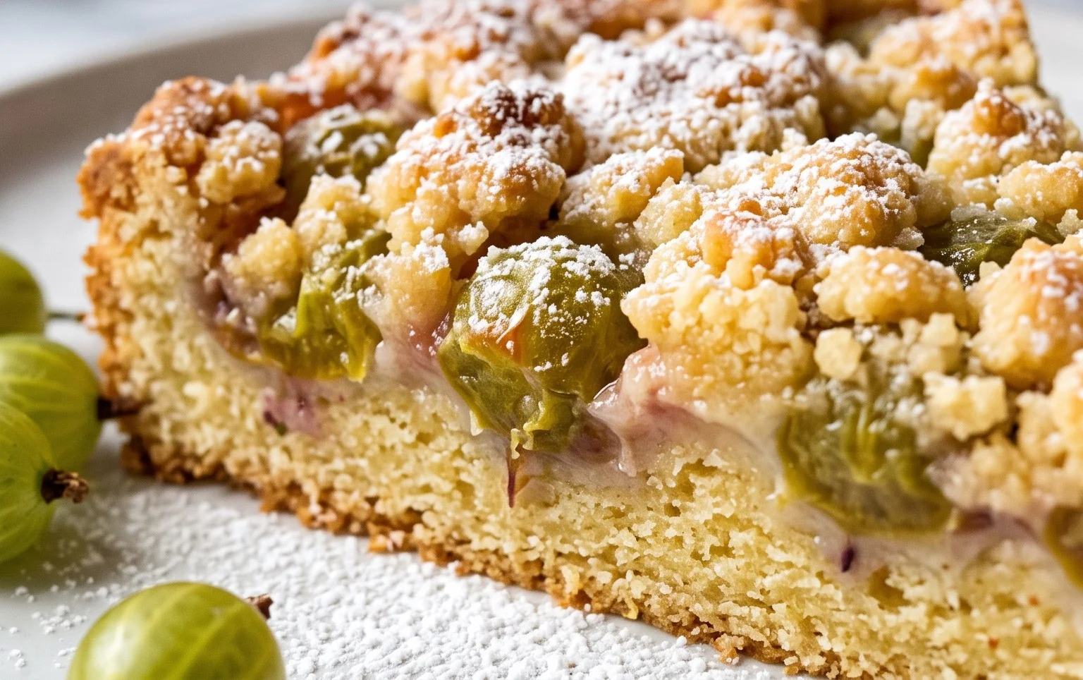 Stachelnon-alcoholic beerkuchen mit Streuseln