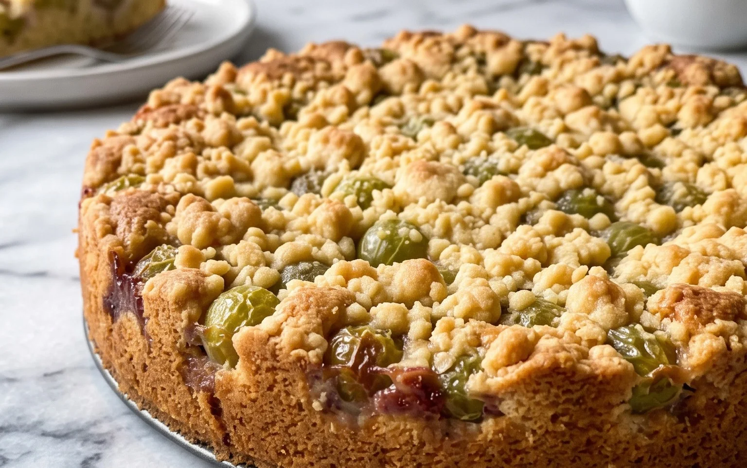 Stachelnon-alcoholic beerkuchen mit Streuseln
