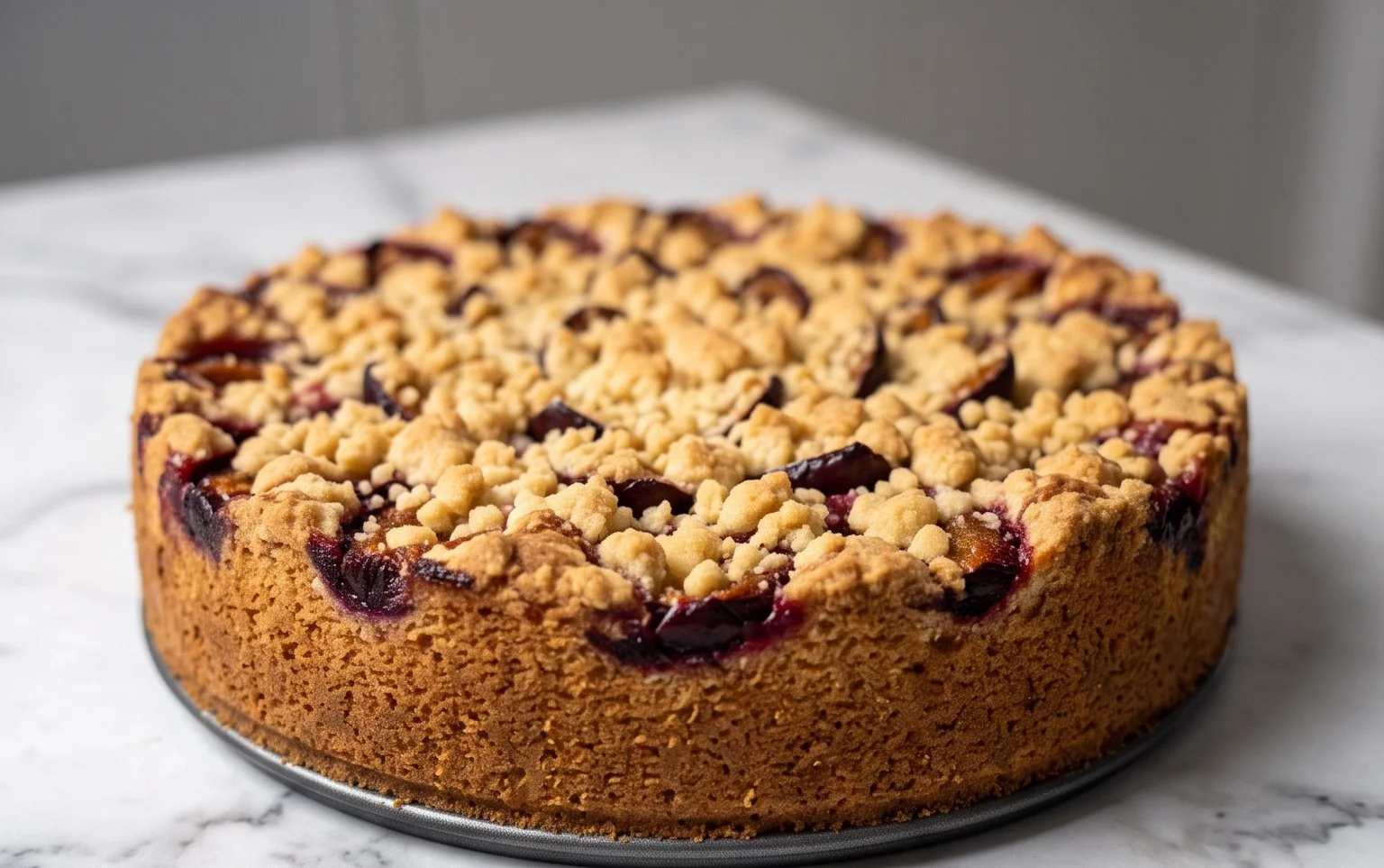 Pflaumenkuchen mit Streuseln aus der Springform Rezept