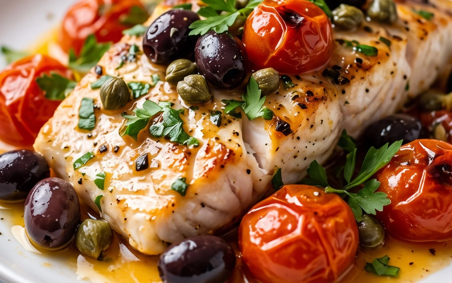 Easy Mediterranean Baked Fish Recipe - Flavorful & Quick