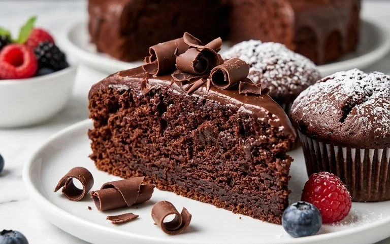 Schokoladenkuchen oder SchokoladenmuffinsBearbeiten