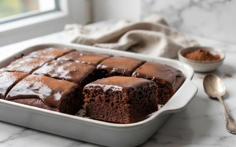 Schokokuchen vom Blech - saftig & schnell