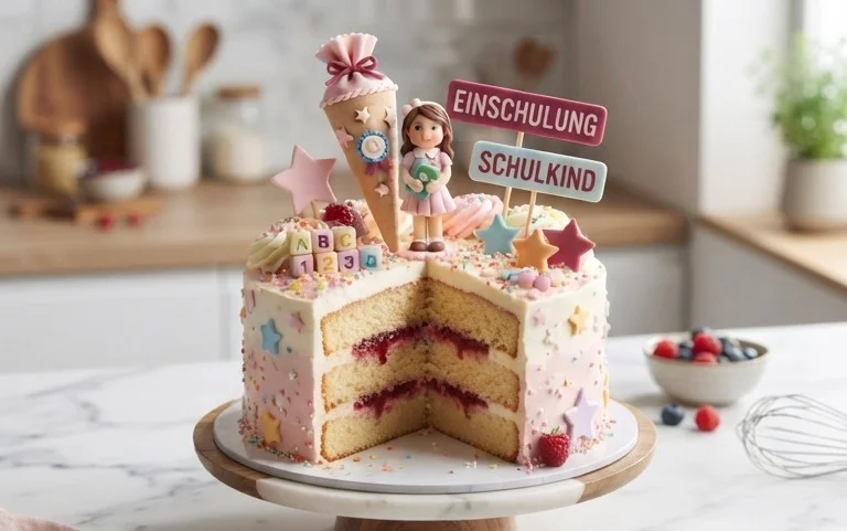 Einschulungstorte für Mädchen – Anleitung zum Selbermachen